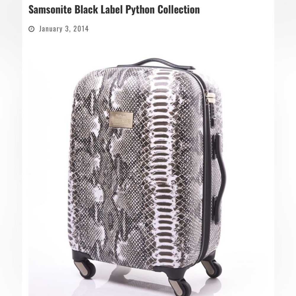 Samsonite Black Label Python Carry On